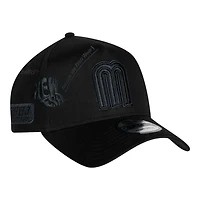 Mexico Black on Black Anniversary New Era 9FORTY A-Frame Snapback Hat