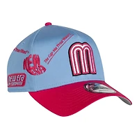Mexico Blue and Pink Anniversary New Era 9FORTY A-Frame Snapback Hat