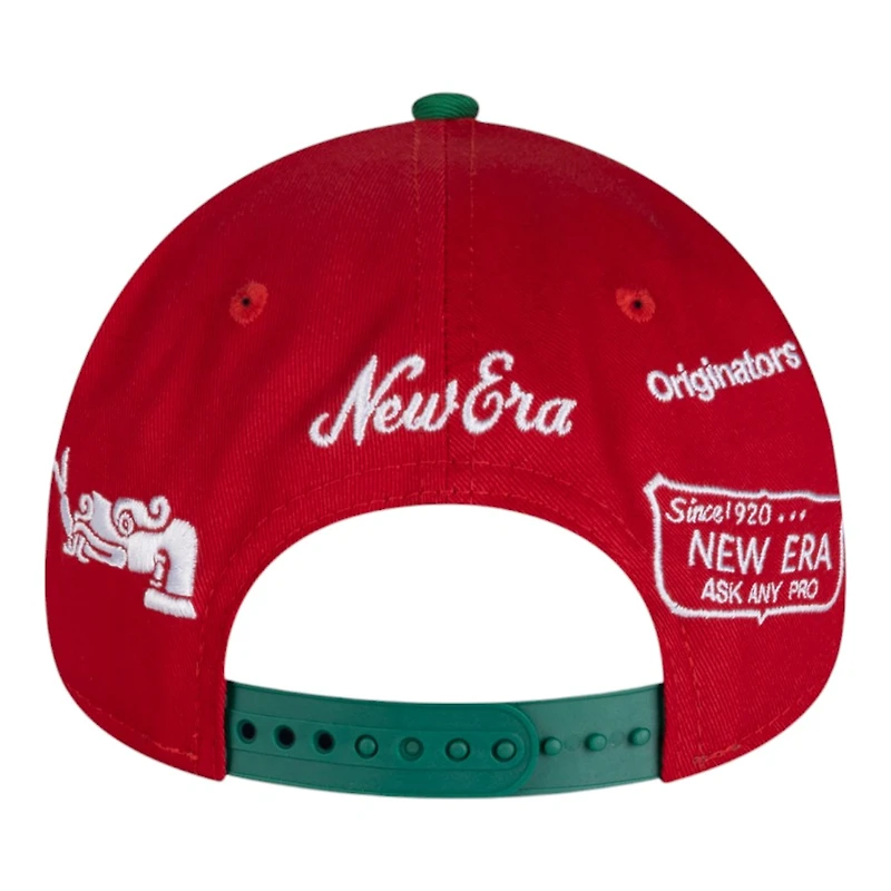 Mexico Cream Green and Red Anniversary New Era 9FORTY A-Frame Snapback Hat
