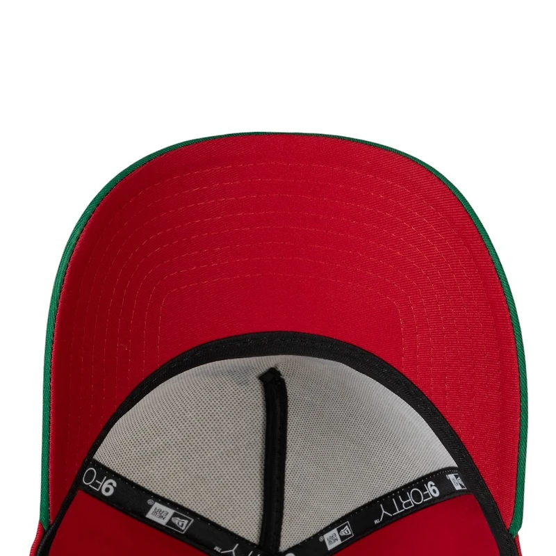 Mexico Cream Green and Red Anniversary New Era 9FORTY A-Frame Snapback Hat