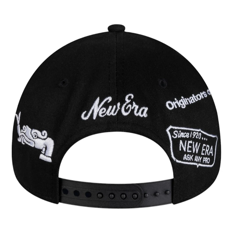 Mexico White on Black Anniversary New Era 9FORTY A-Frame Snapback Hat