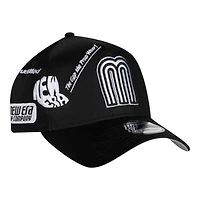 Mexico White on Black Anniversary New Era 9FORTY A-Frame Snapback Hat