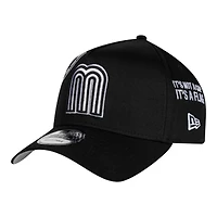 Mexico White on Black Anniversary New Era 9FORTY A-Frame Snapback Hat