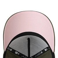 Mexico Pink on Olive Anniversary New Era 9FORTY A-Frame Snapback Hat