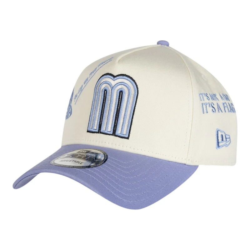Mexico Chrome and Lavender Anniversary New Era 9FORTY A-Frame Snapback Hat