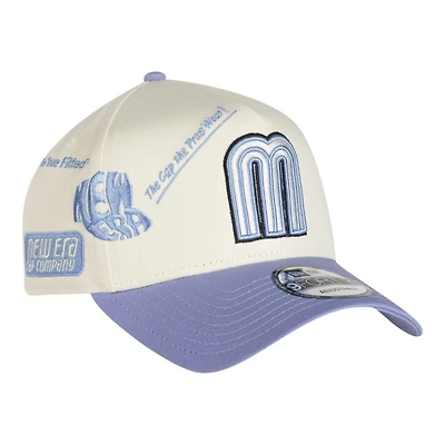 Mexico Chrome and Lavender Anniversary New Era 9FORTY A-Frame Snapback Hat
