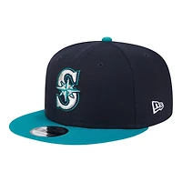 Seattle Mariners Navy and Teal New Era 9FIFTY Snapback Hat