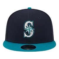 Seattle Mariners Navy and Teal New Era 9FIFTY Snapback Hat