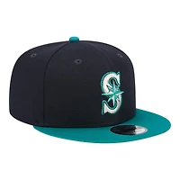 Seattle Mariners Navy and Teal New Era 9FIFTY Snapback Hat