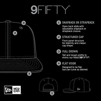 New York Yankees Navy and Gray Cooperstown Logo New Era 9FIFTY Snapback Hat