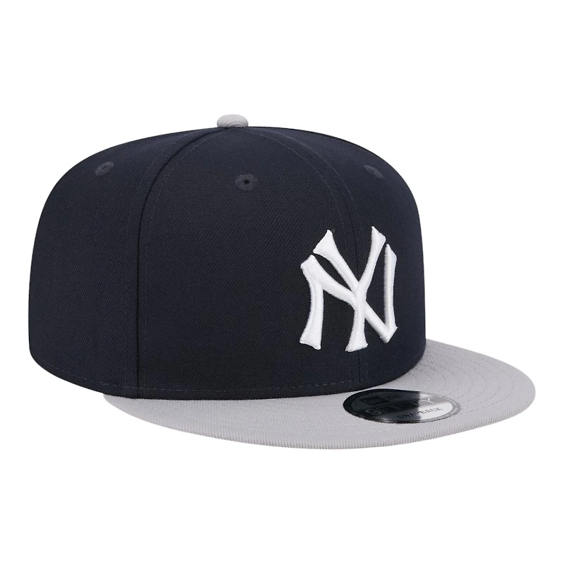 New York Yankees Navy and Gray Cooperstown Logo New Era 9FIFTY Snapback Hat