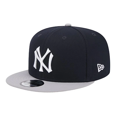 New York Yankees Navy and Gray Cooperstown Logo New Era 9FIFTY Snapback Hat