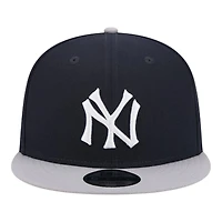 New York Yankees Navy and Gray Cooperstown Logo New Era 9FIFTY Snapback Hat