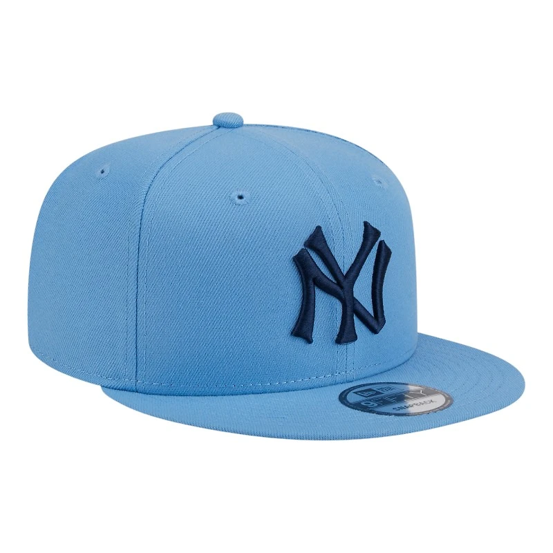 New York Yankees Sky Blue Cooperstown Logo New Era 9FIFTY Snapback Hat