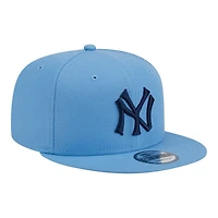 New York Yankees Sky Blue Cooperstown Logo New Era 9FIFTY Snapback Hat