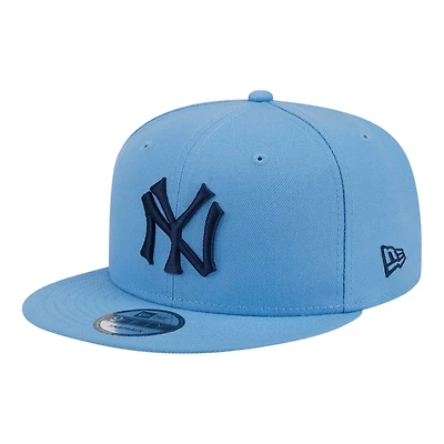 New York Yankees Sky Blue Cooperstown Logo New Era 9FIFTY Snapback Hat