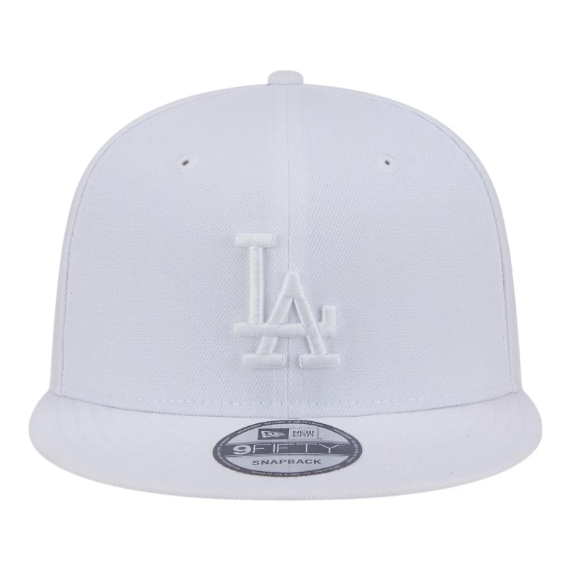 Los Angeles Dodgers White on White New Era 9FIFTY Snapback Hat