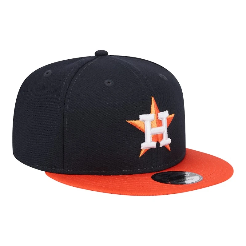 Houston Astros Navy and Orange New Era 9FIFTY Snapback Hat
