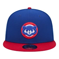Chicago Cubs Royal and Red Cooperstown Logo New Era 9FIFTY Snapback Hat