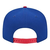 Chicago Cubs Royal and Red Cooperstown Logo New Era 9FIFTY Snapback Hat