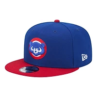 Chicago Cubs Royal and Red Cooperstown Logo New Era 9FIFTY Snapback Hat