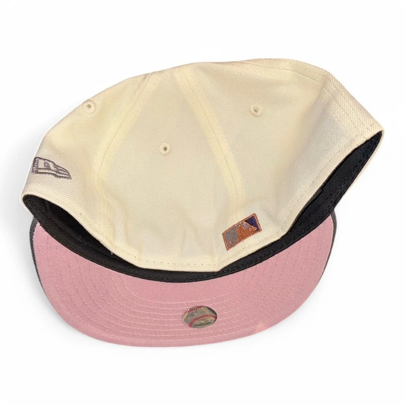 Tampa Bay Rays Chrome and Graphite Tropicana Field Patch Pink UV New Era 59FIFTY Fitted Hat