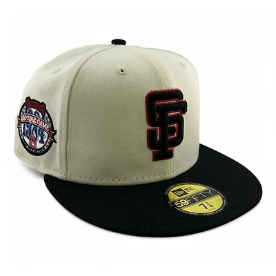 San Francisco Giants Chrome and Black 1984 ASG Patch Red UV New Era 59FIFTY Fitted Hat