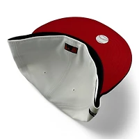 Seattle Mariners Optic White and Black 40th Anniversary Patch Red UV New Era 59FIFTY Fitted Hat