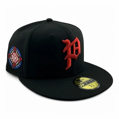 Philadelphia Phillies Black and Red Metallic 100 Years Patch UV New Era 59FIFTY Fitted Hat