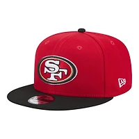 San Francisco 49ers Red and Black New Era 9FIFTY Snapback Hat