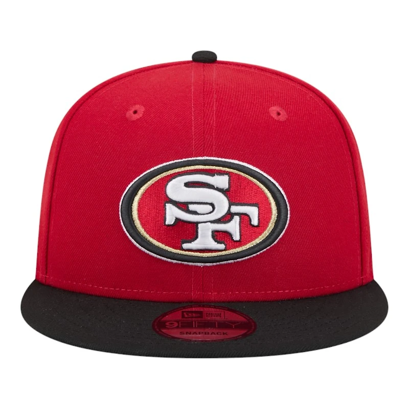 San Francisco 49ers Red and Black New Era 9FIFTY Snapback Hat