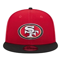 San Francisco 49ers Red and Black New Era 9FIFTY Snapback Hat