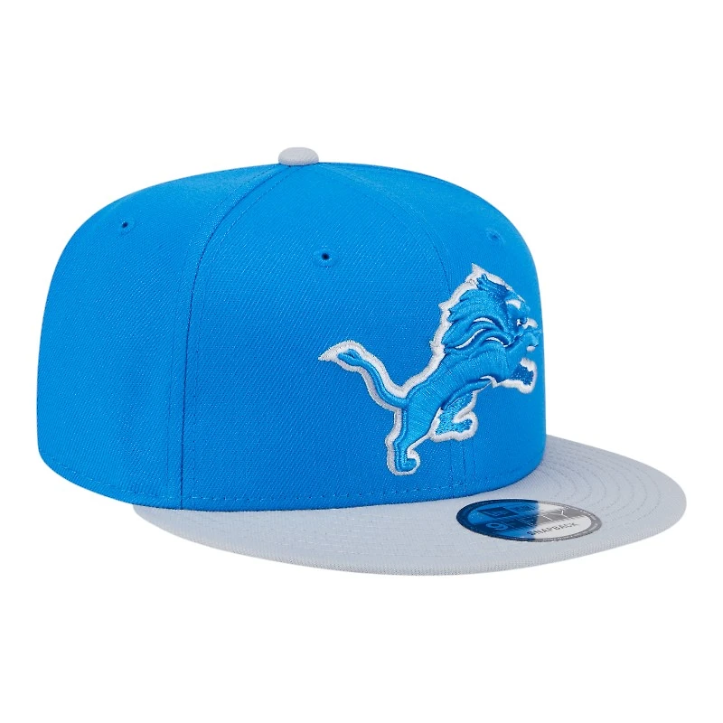 Detroit Lions Blue and Gray New Era 9FIFTY Snapback Hat