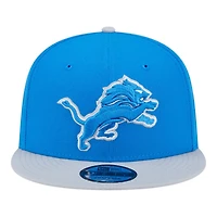 Detroit Lions Blue and Gray New Era 9FIFTY Snapback Hat