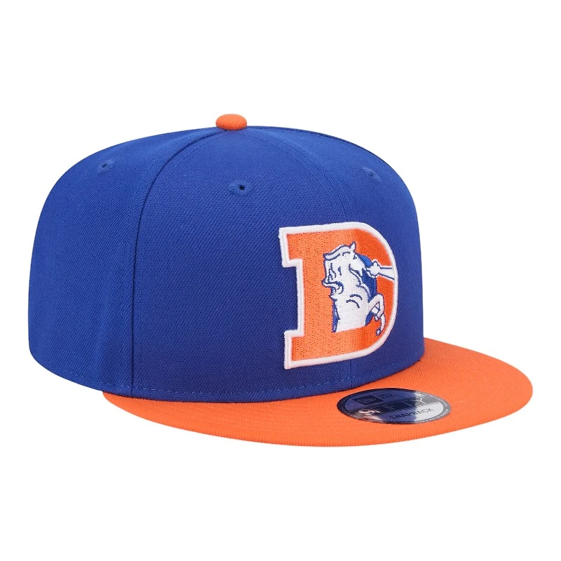 Denver Broncos Royal Blue and Orange New Era 9FIFTY Snapback Hat