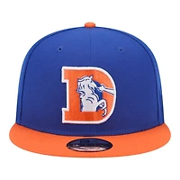 Denver Broncos Royal Blue and Orange New Era 9FIFTY Snapback Hat