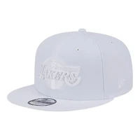 Los Angeles Lakers White on White New Era 9FIFTY Snapback Hat