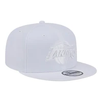 Los Angeles Lakers White on White New Era 9FIFTY Snapback Hat