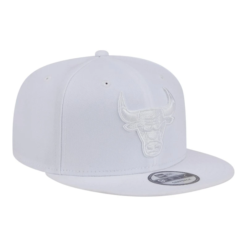 Chicago Bulls White on White New Era 9FIFTY Snapback Hat