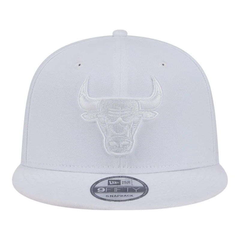 Chicago Bulls White on White New Era 9FIFTY Snapback Hat