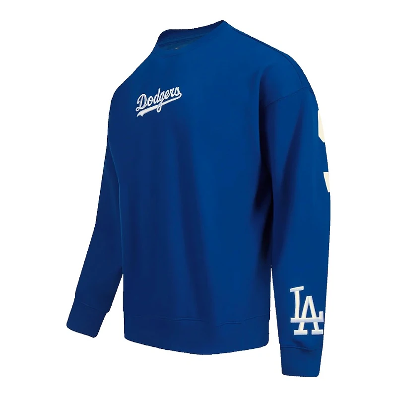 Los Angeles Dodgers Royal Blue Wingspan Pro Standard Drop Shoulder Crewneck