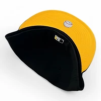 Pittsburgh Pirates White on Black Yellow UV New Era 59FIFTY Fitted Hat