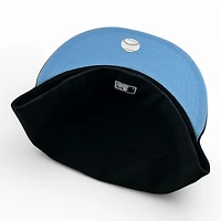 Los Angeles Dodgers White on Black Icy Blue UV New Era 59FIFTY Fitted Hat