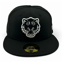 Detroit Tigers White on Black Orange UV New Era 59FIFTY Fitted Hat