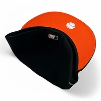 Detroit Tigers White on Black Orange UV New Era 59FIFTY Fitted Hat