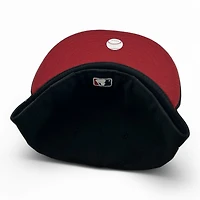Arizona Diamondbacks White on Black Maroon UV New Era 59FIFTY Fitted Hat