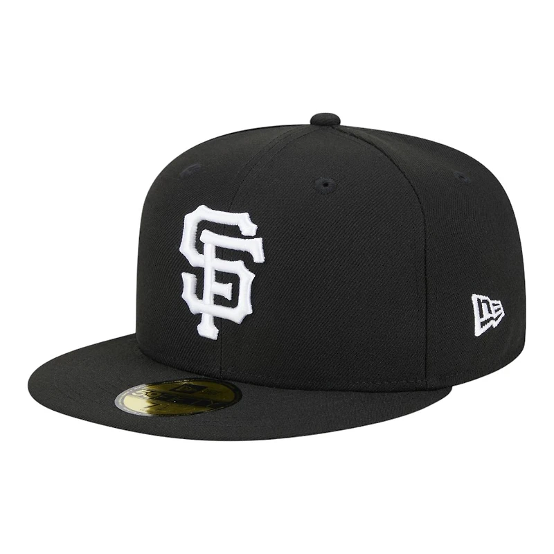 San Francisco Giants Black and White 2010 WS Patch Grey UV New Era 59FIFTY Fitted Hat