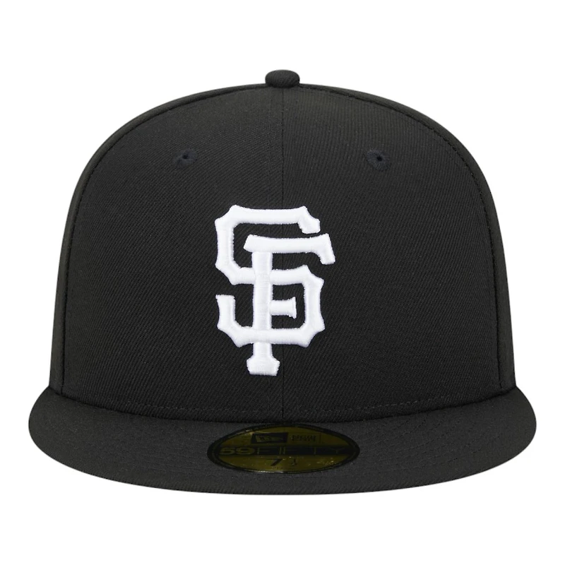San Francisco Giants Black and White 2010 WS Patch Grey UV New Era 59FIFTY Fitted Hat