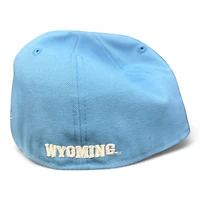 Wyoming Cowboys Light Blue and Yellow 125 Year Patch Gray UV NCAA New Era 59FIFTY Fitted Hat