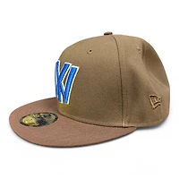 Wyoming Cowboys Brown and Royal Blue Mountain Patch UV NCAA New Era 59FIFTY Fitted Hat